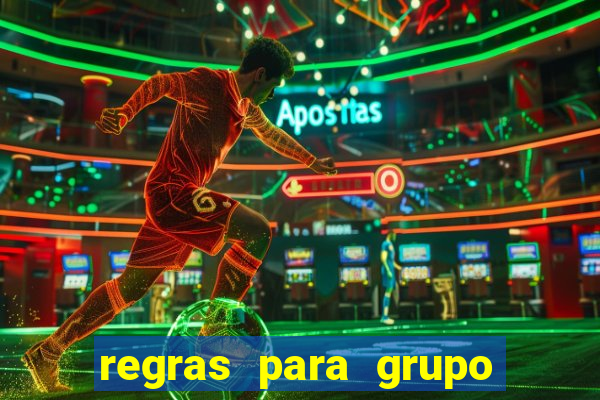 regras para grupo de futebol no whatsapp